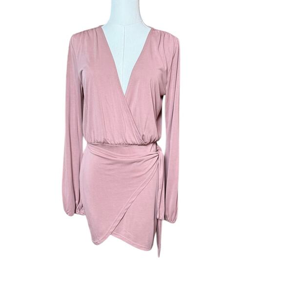 Lovers & Friends NEW Emmy Dress Mauve Color Size S Modal Blend Unlined Pull-On - Picture 5 of 10